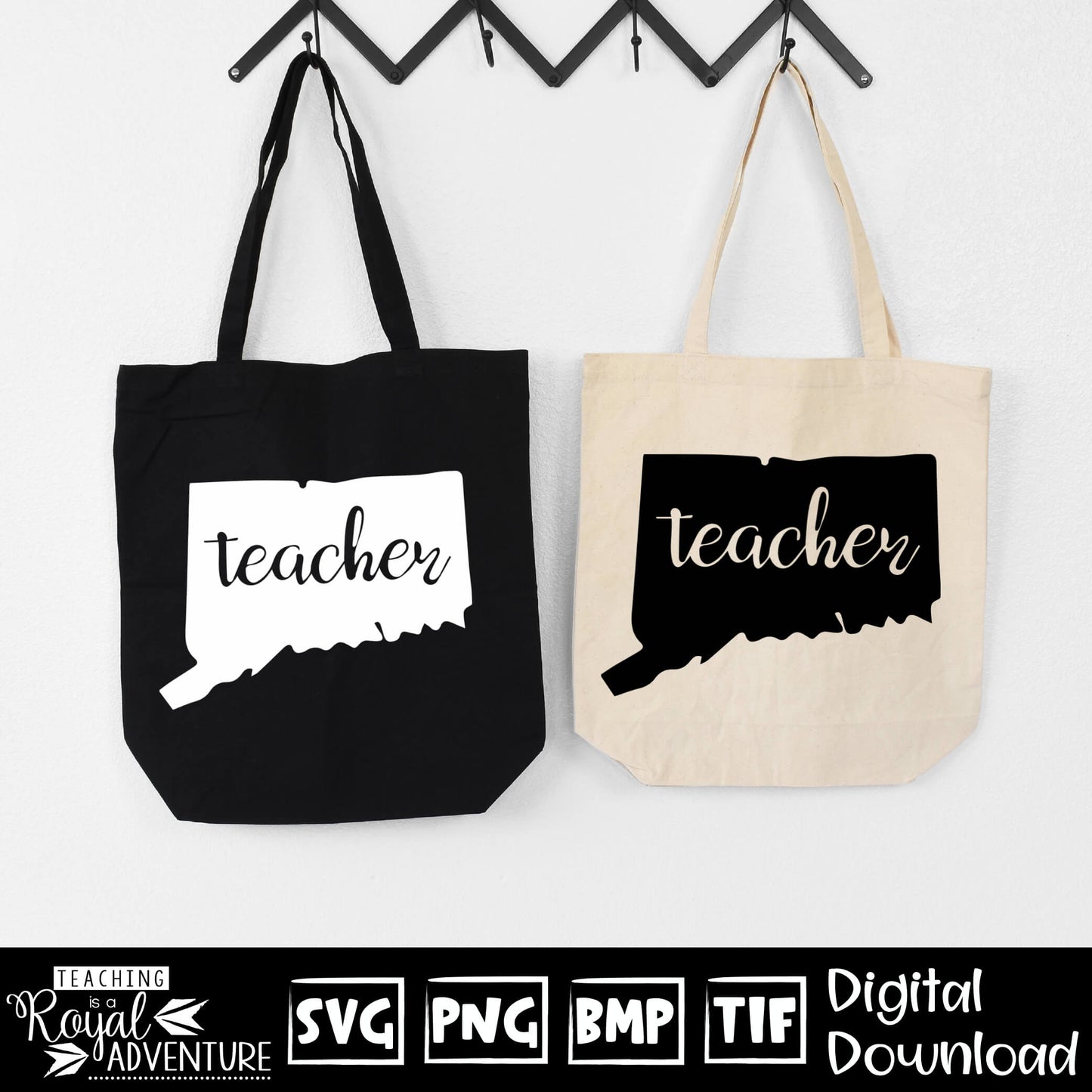 Connecticut Teacher SVG, teacher Svg, teacher state Svg, teacher shirt Svg, teacher Png, Digital Download Files, Sublimation Designs