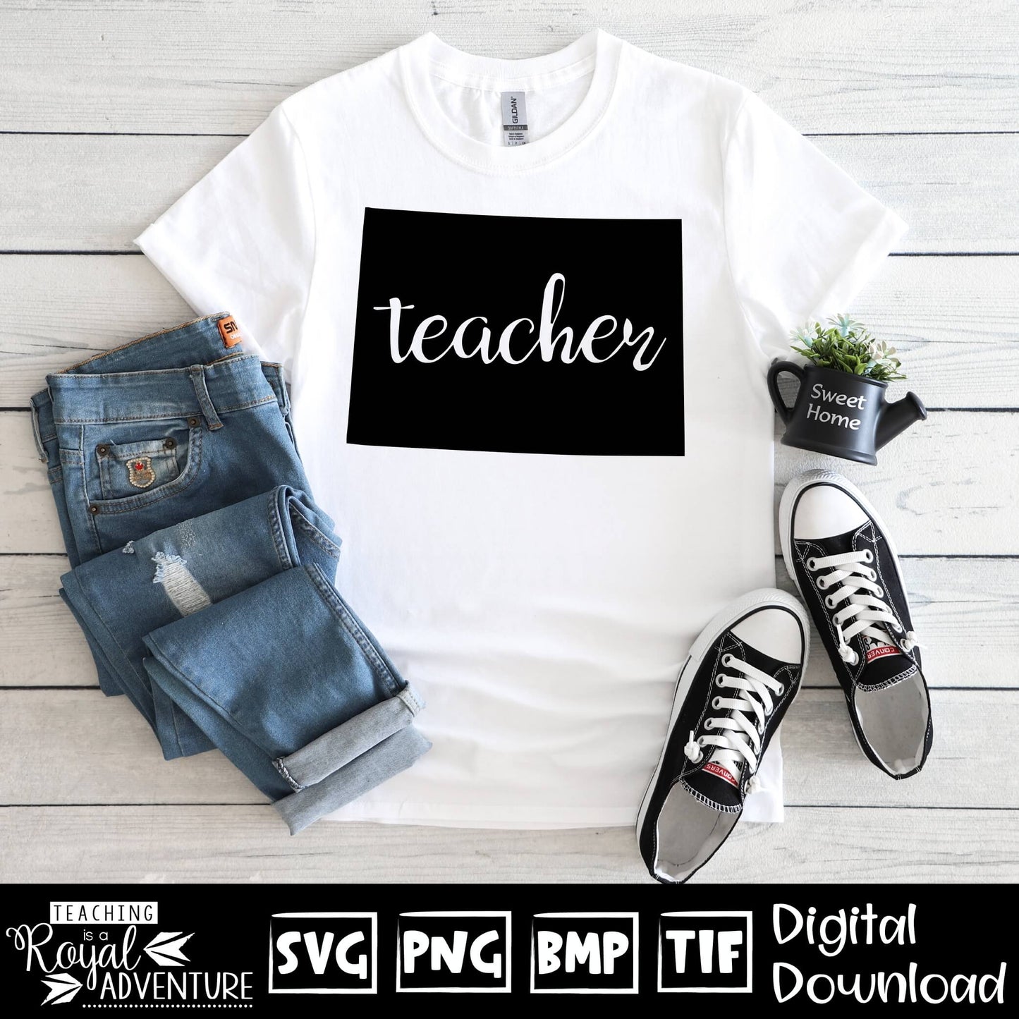 Colorado Teacher SVG, teacher Svg, teacher state Svg, teacher shirt Svg, teacher Png, Digital Download Files, Sublimation Designs