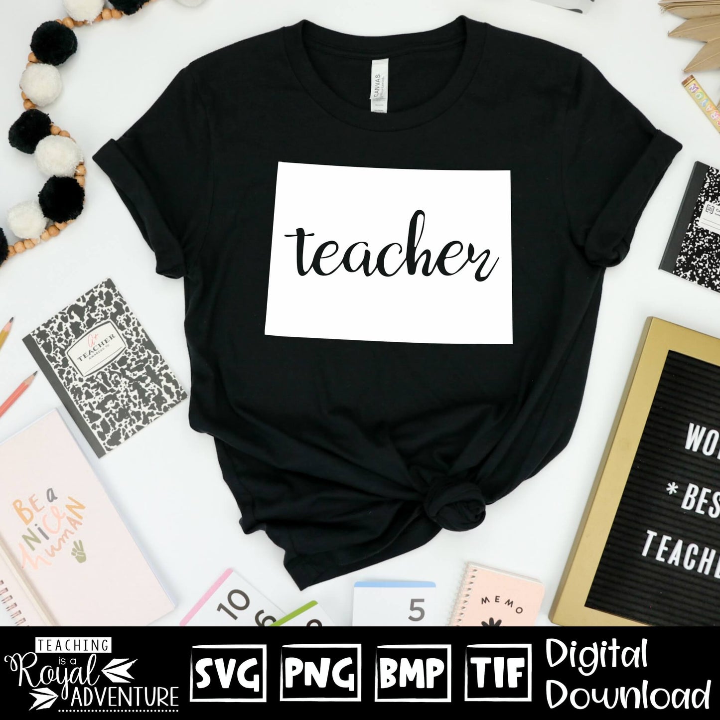 Colorado Teacher SVG, teacher Svg, teacher state Svg, teacher shirt Svg, teacher Png, Digital Download Files, Sublimation Designs