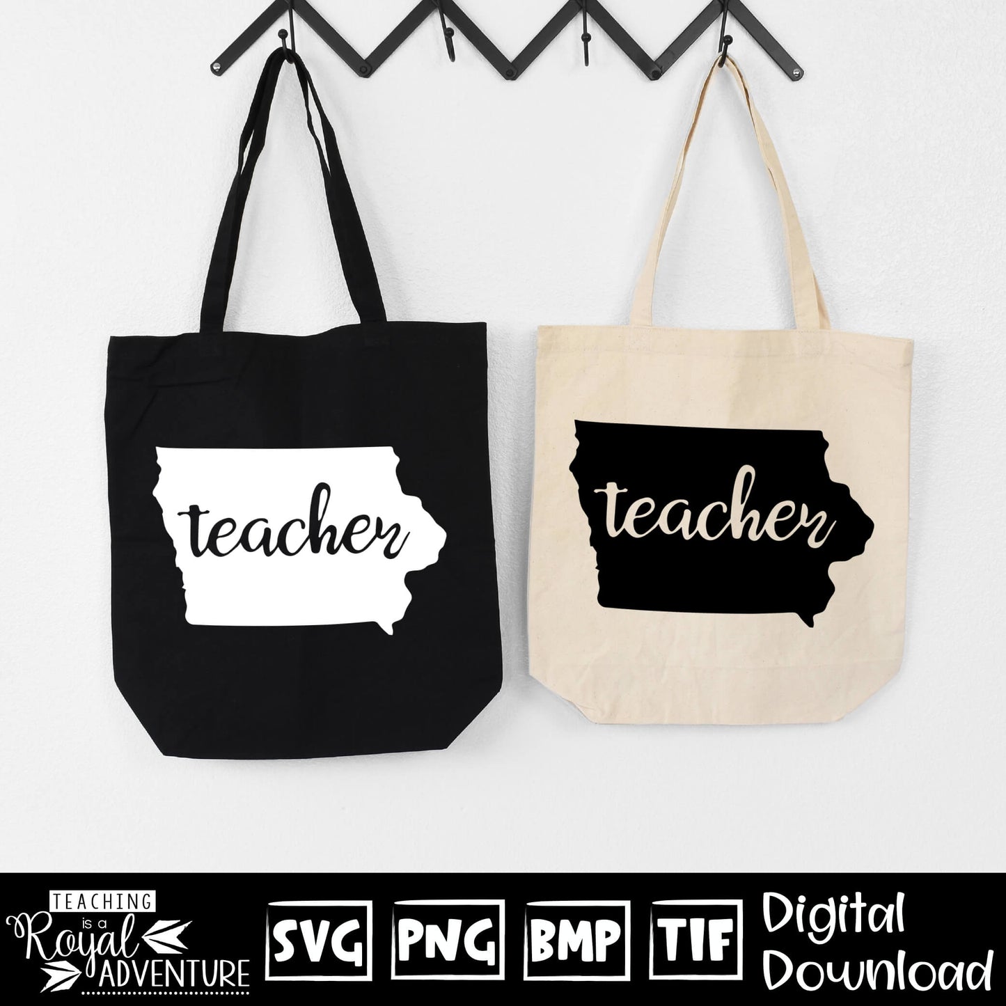 Iowa Teacher SVG, teacher Svg, teacher state Svg, teacher shirt Svg, teacher Png, Digital Download Files, Sublimation Designs