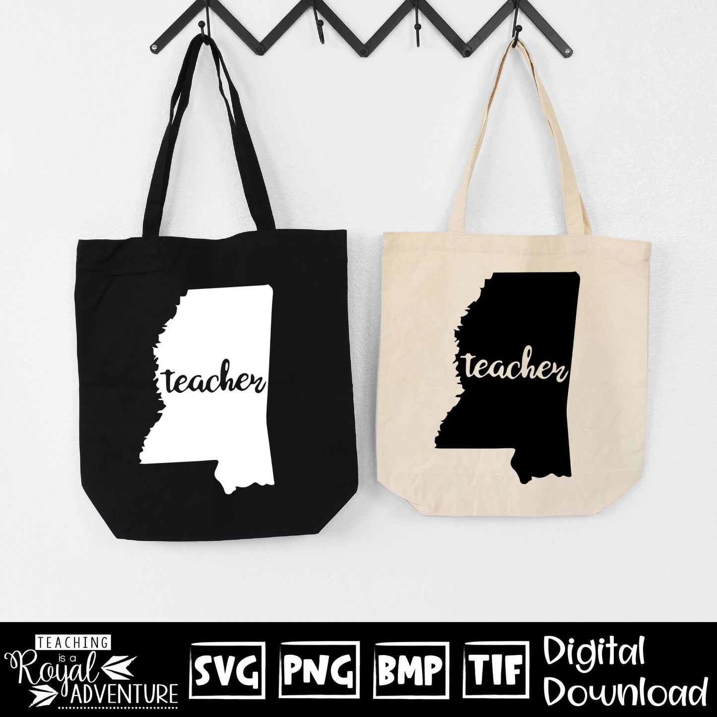 Mississippi Teacher SVG, teacher Svg, teacher state Svg, teacher shirt Svg, teacher Png, Digital Download Files, Sublimation Designs