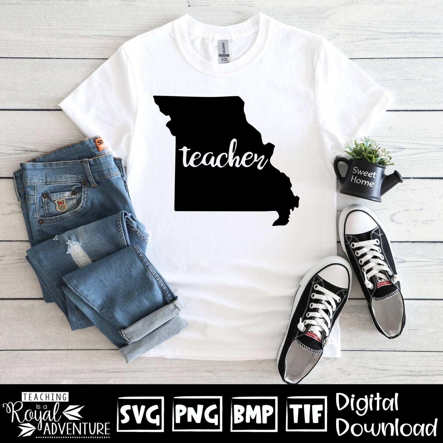 Missouri Teacher SVG, teacher Svg, teacher state Svg, teacher shirt Svg, teacher Png, Digital Download Files, Sublimation Designs