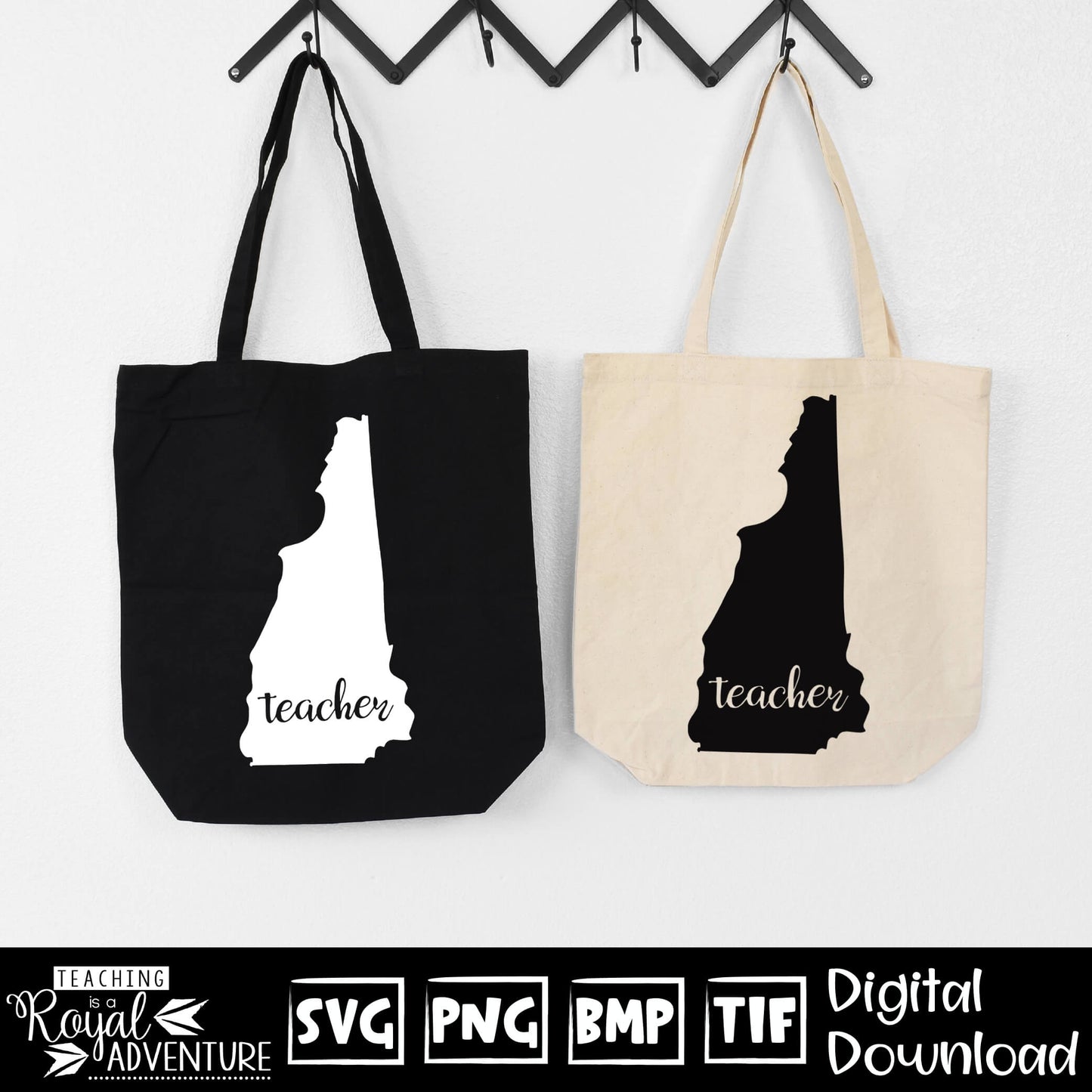 New Hampshire Teacher SVG, teacher Svg, teacher state Svg, teacher shirt Svg, teacher Png, Digital Download Files, Sublimation Designs