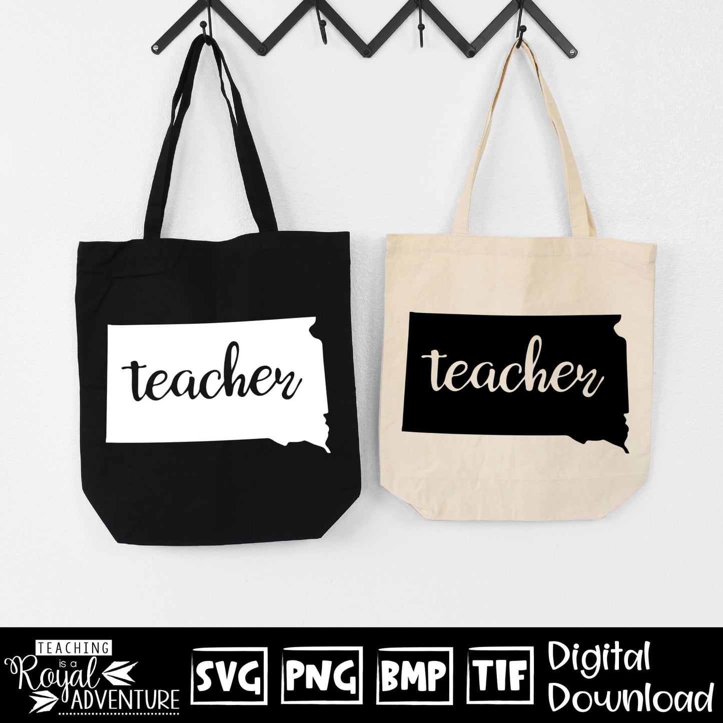 South Dakota Teacher SVG, teacher Svg, teacher state Svg, teacher shirt Svg, teacher Png, Digital Download Files, Sublimation Designs