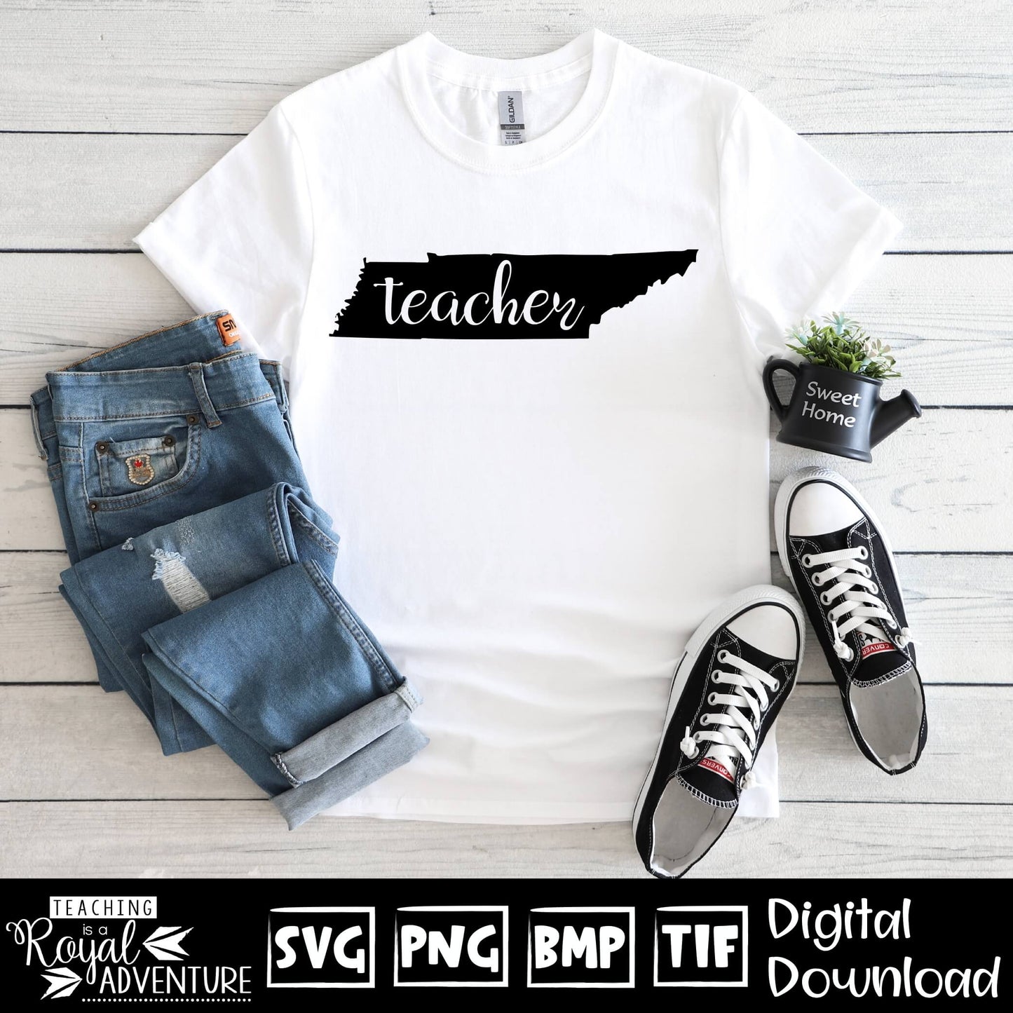Tennessee Teacher SVG, teacher Svg, teacher state Svg, teacher shirt Svg, teacher Png, Digital Download Files, Sublimation Designs