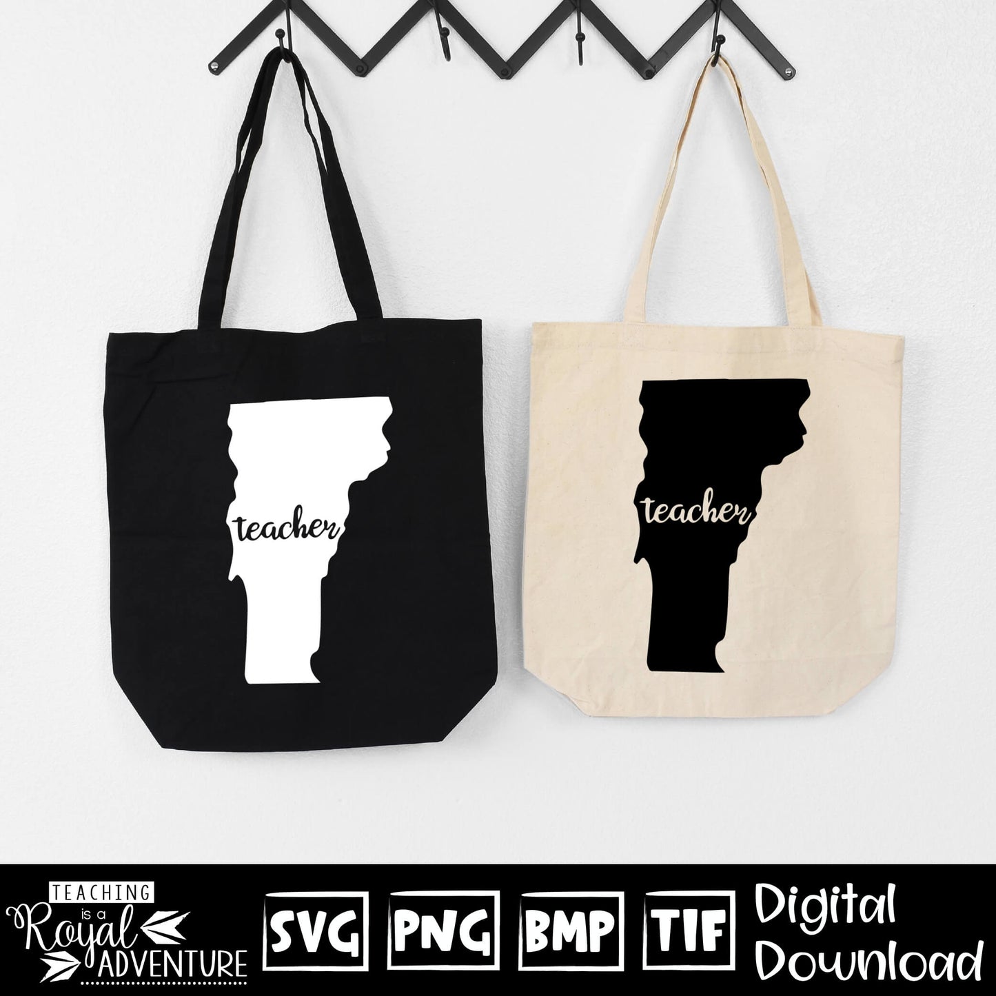 Vermont Teacher SVG, teacher Svg, teacher state Svg, teacher shirt Svg, teacher Png, Digital Download Files, Sublimation Designs