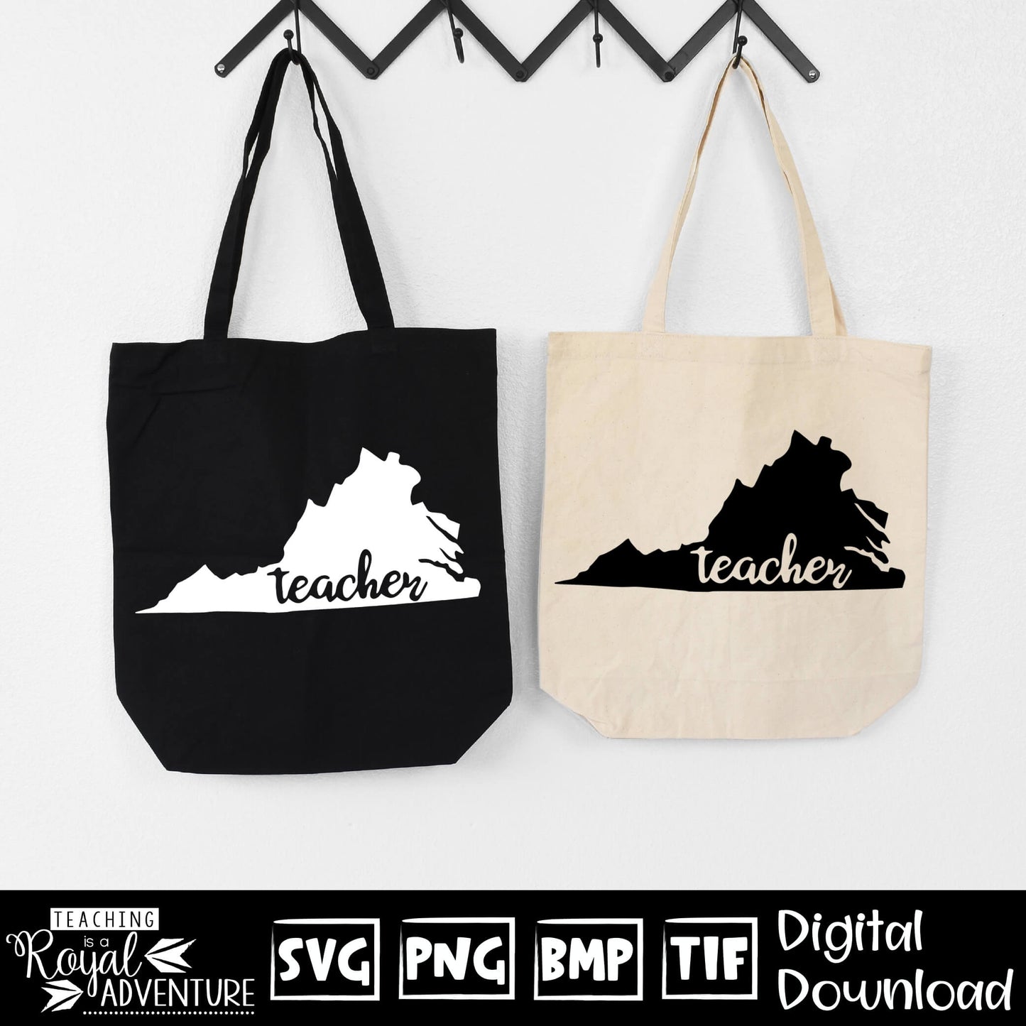 Virginia Teacher SVG, teacher Svg, teacher state Svg, teacher shirt Svg, teacher Png, Digital Download Files, Sublimation Designs