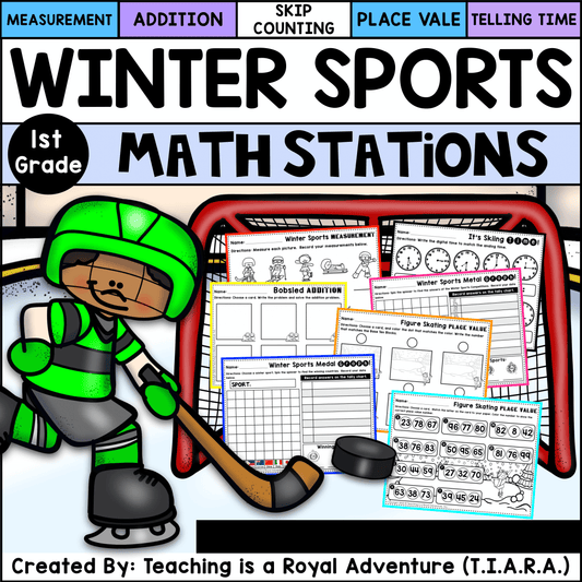 Winter Sports Math Stations - Beijing 2022