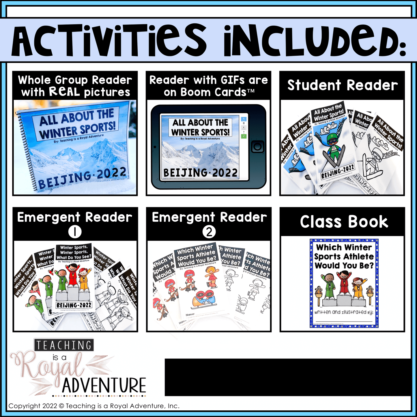 Winter Sports 2022 Reader with Real Pictures and Audio | Early Readers